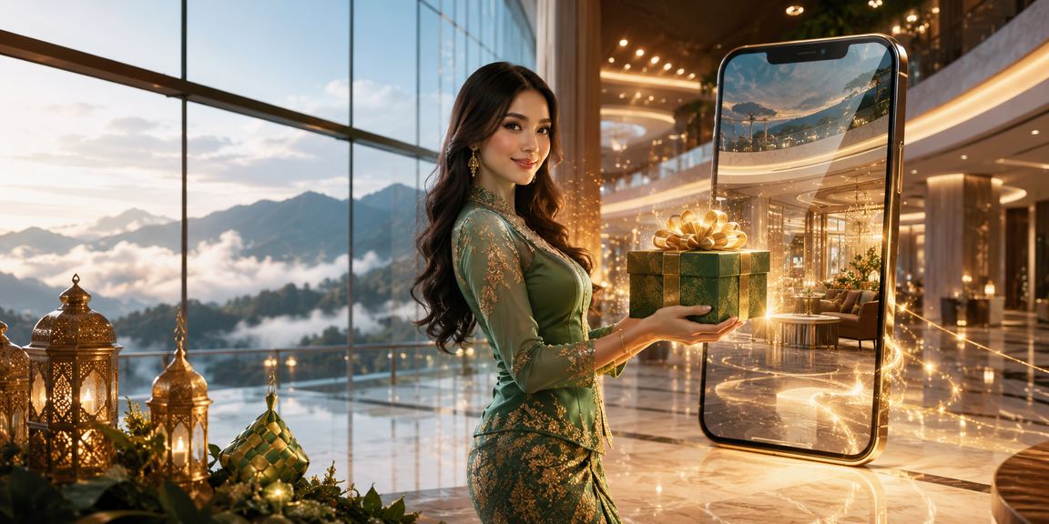 Pemain Malaysia menikmati pertaruhan sukan badminton ketika Hari Raya di Genting Highlands