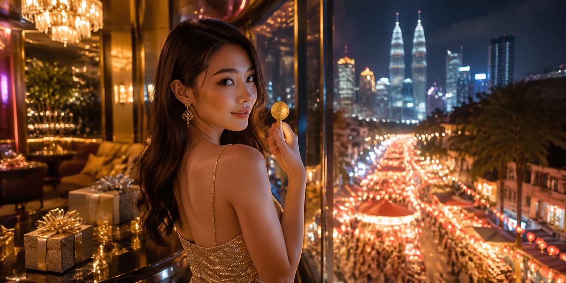 Pemandangan Kasino Hiburan di Kuala Lumpur, Malaysia